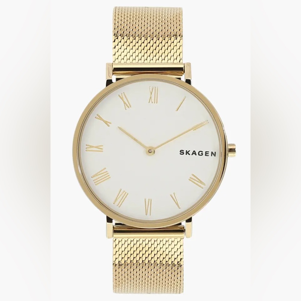 Skagen Womens 34 mm gold Stainless Steel Analogue Watch - SKW2713I, nwot